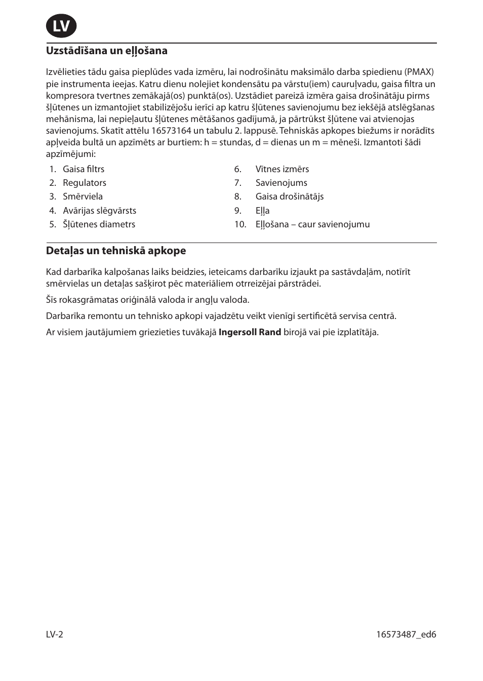 Ingersoll-Rand 301 User Manual | Page 40 / 56