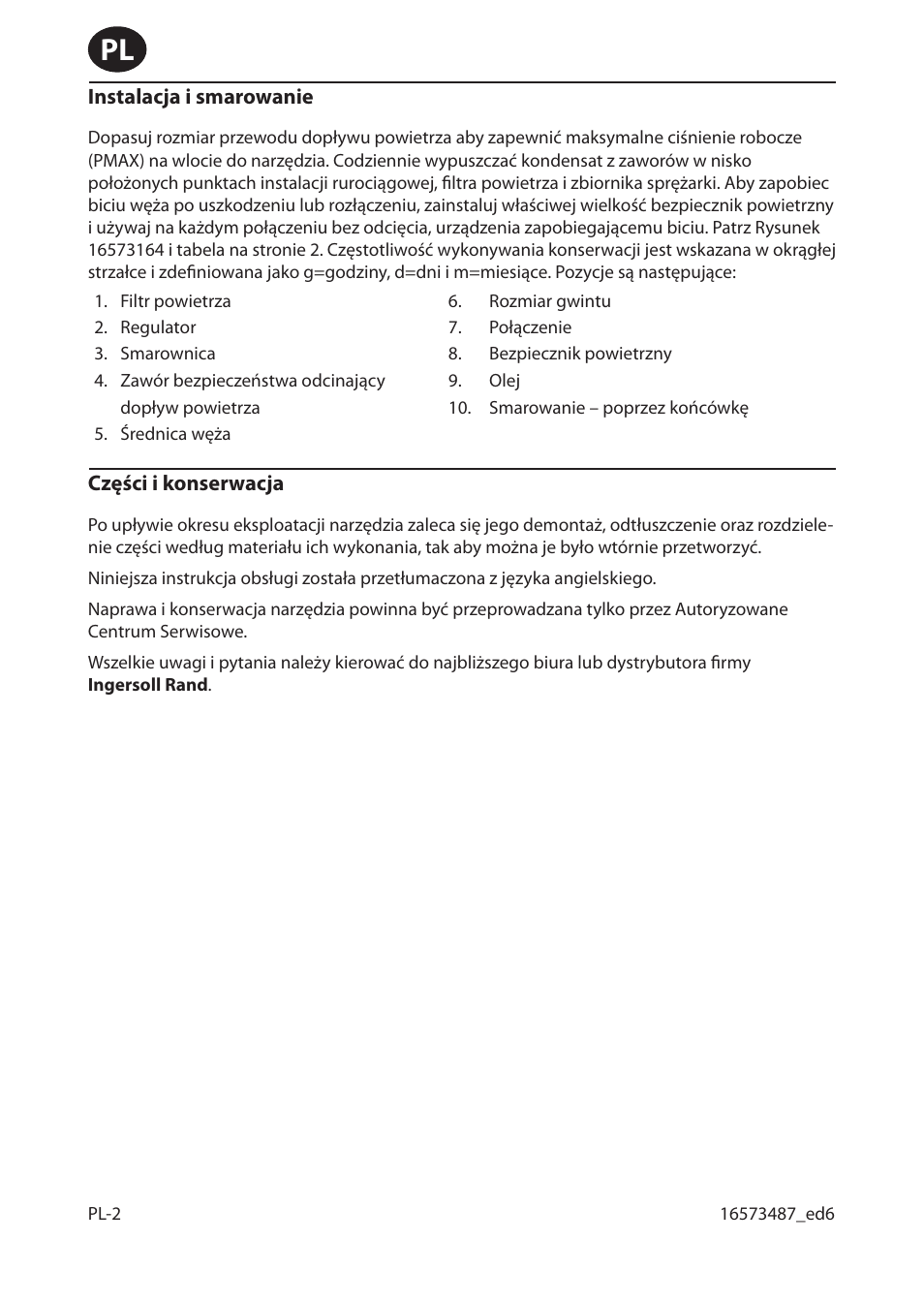 Ingersoll-Rand 301 User Manual | Page 42 / 56