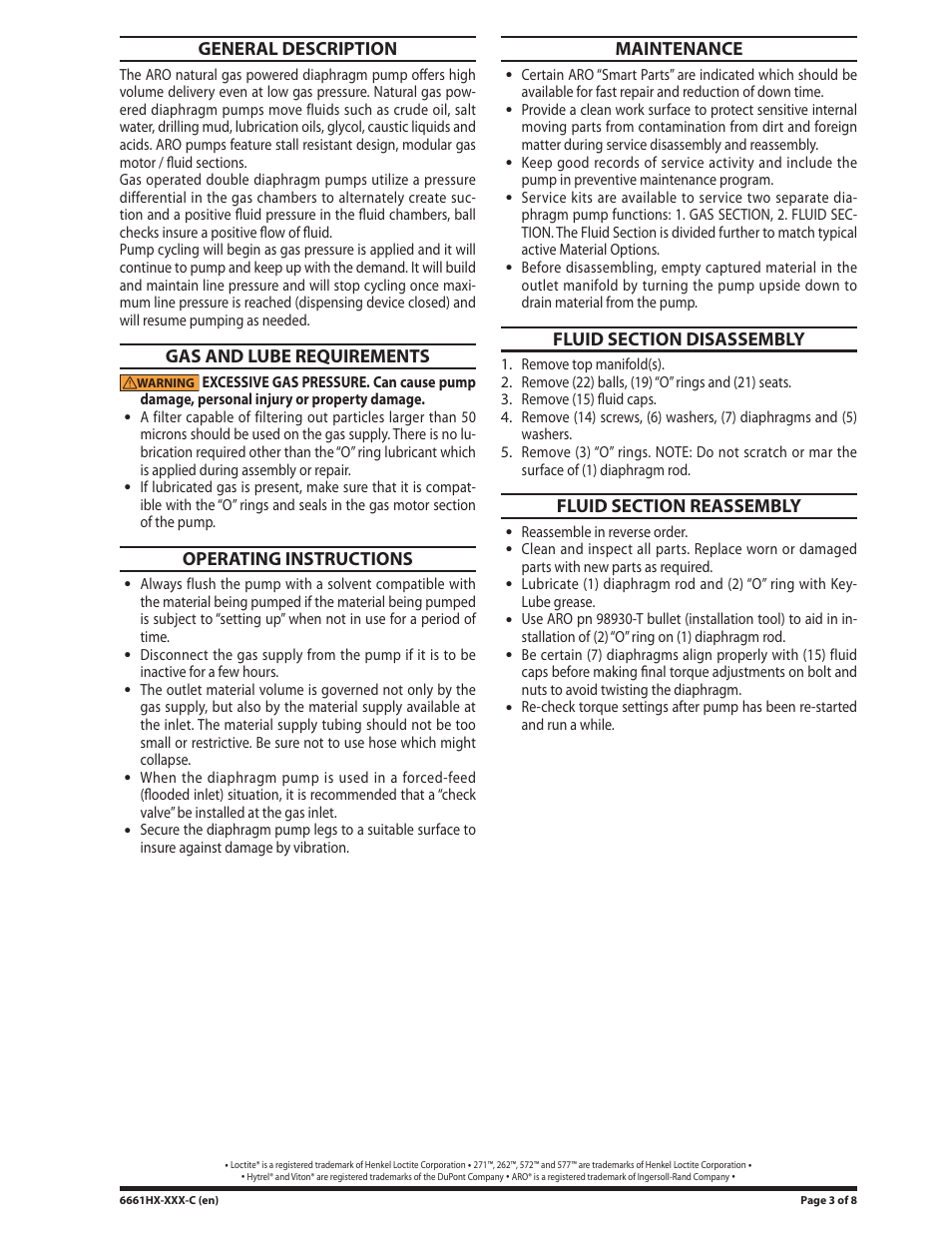 Ingersoll-Rand 6661HX-XXX-C User Manual | Page 3 / 8