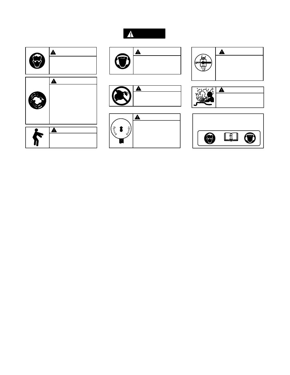 Etiquetas de aviso, Avisos especificos de sierras | Ingersoll-Rand S120-EU User Manual | Page 22 / 62