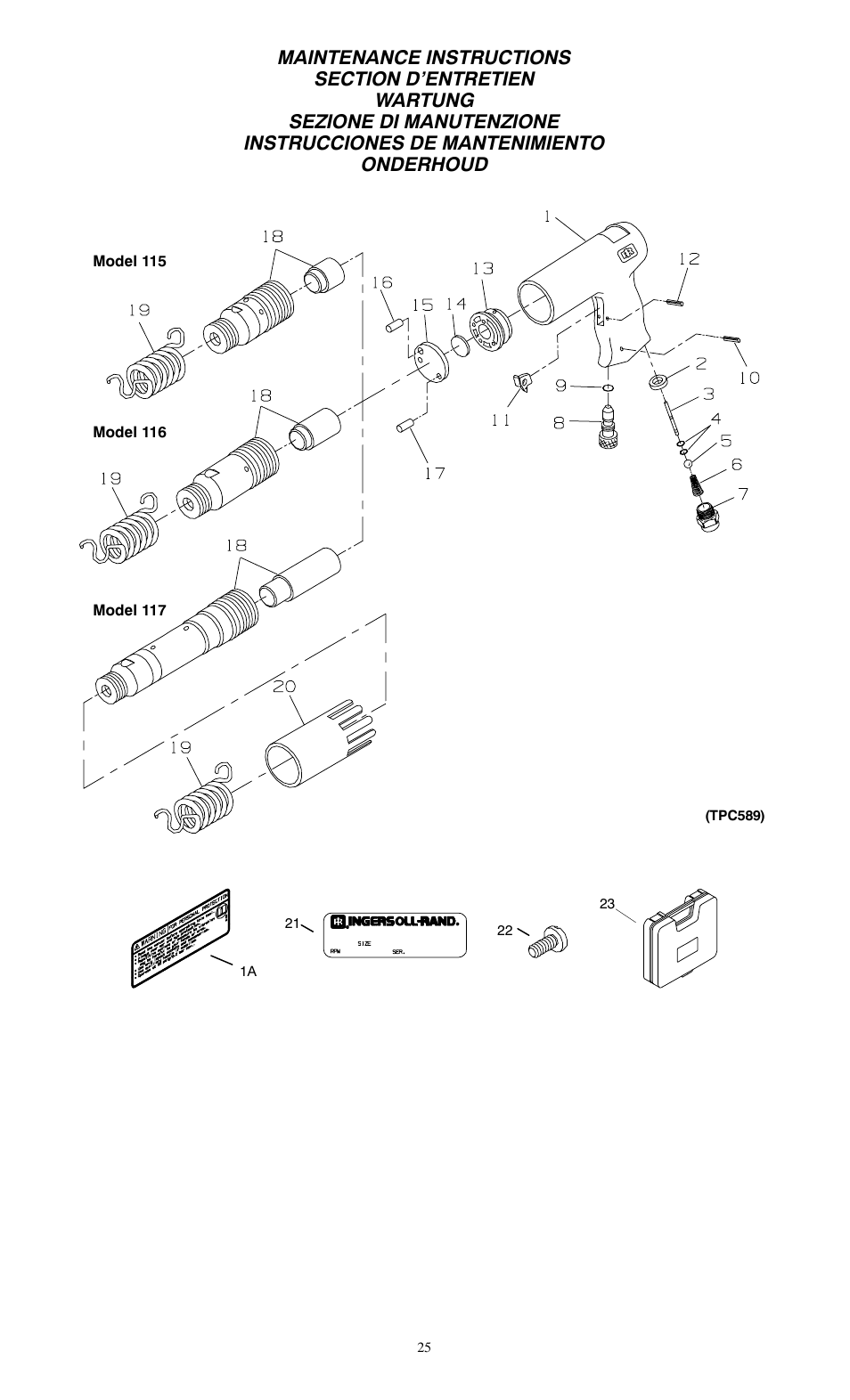 Ingersoll-Rand 115--EU User Manual | Page 25 / 27