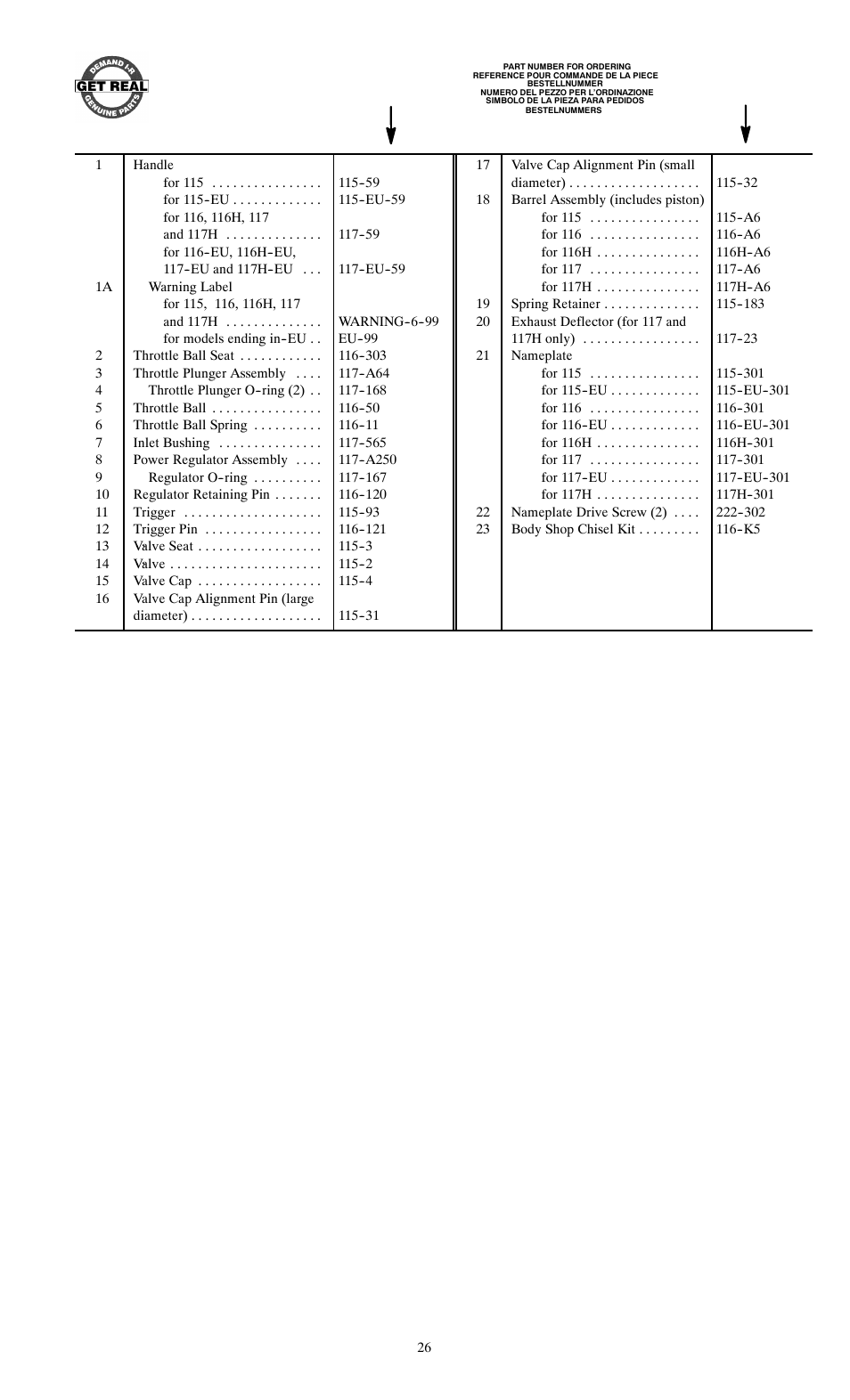 Ingersoll-Rand 115--EU User Manual | Page 26 / 27