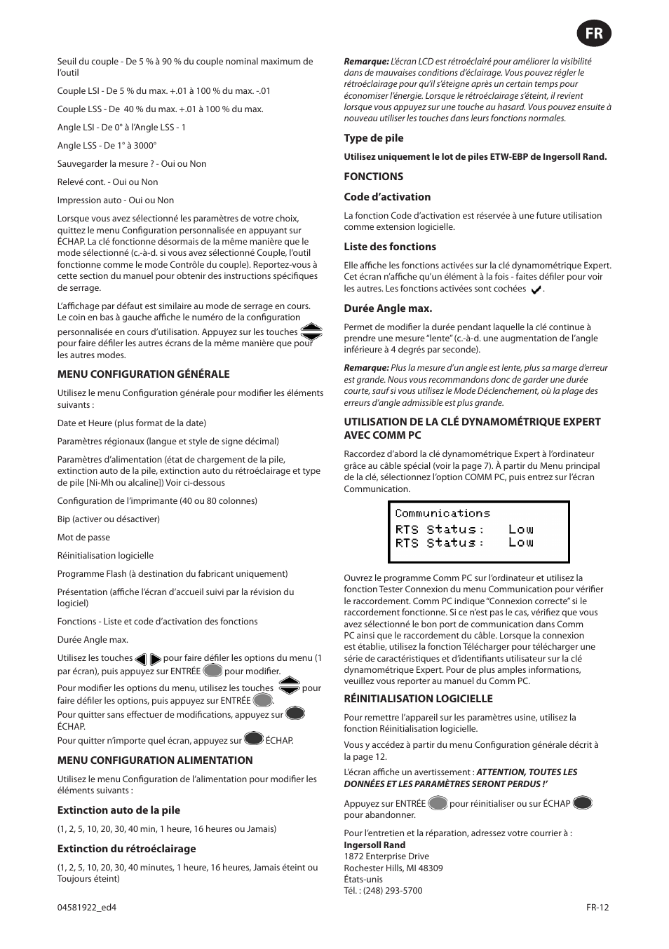 Ingersoll-Rand ETW-E75 User Manual | Page 39 / 92