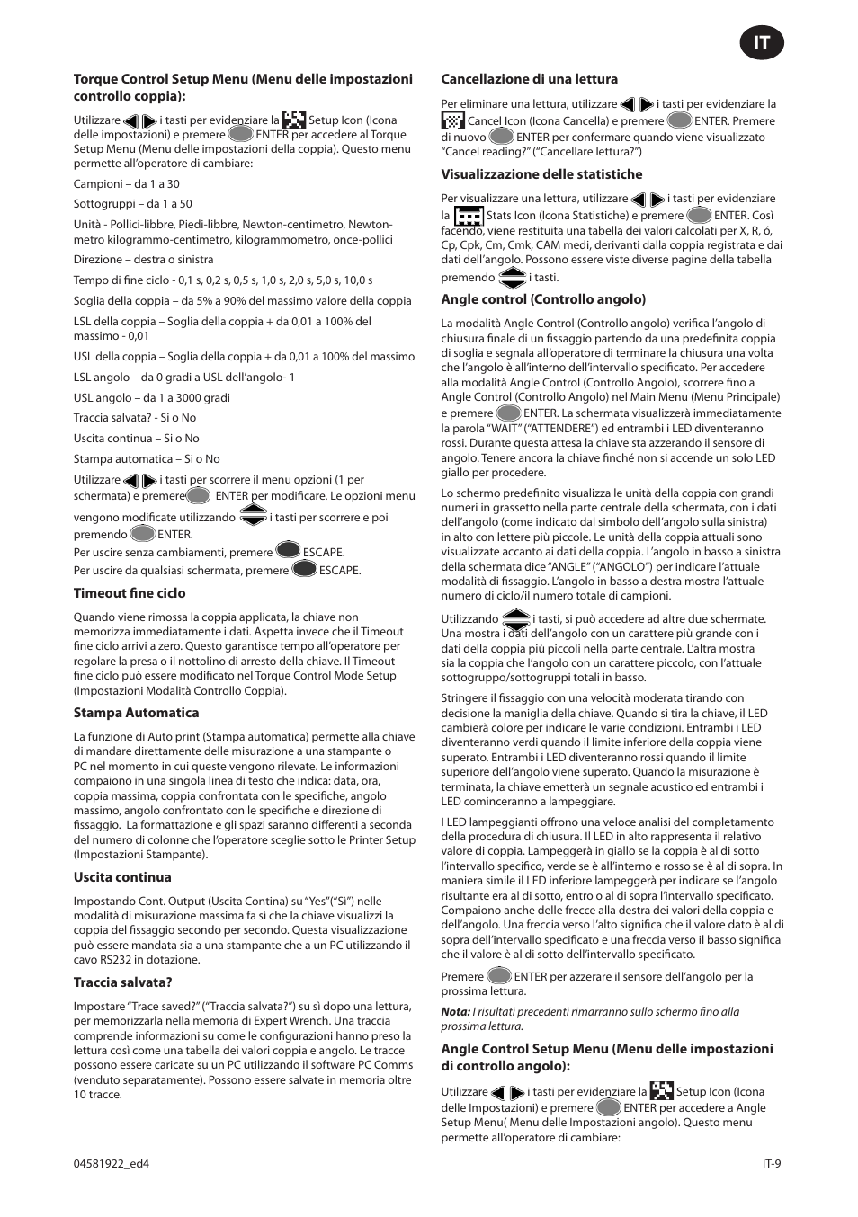 Ingersoll-Rand ETW-E75 User Manual | Page 49 / 92