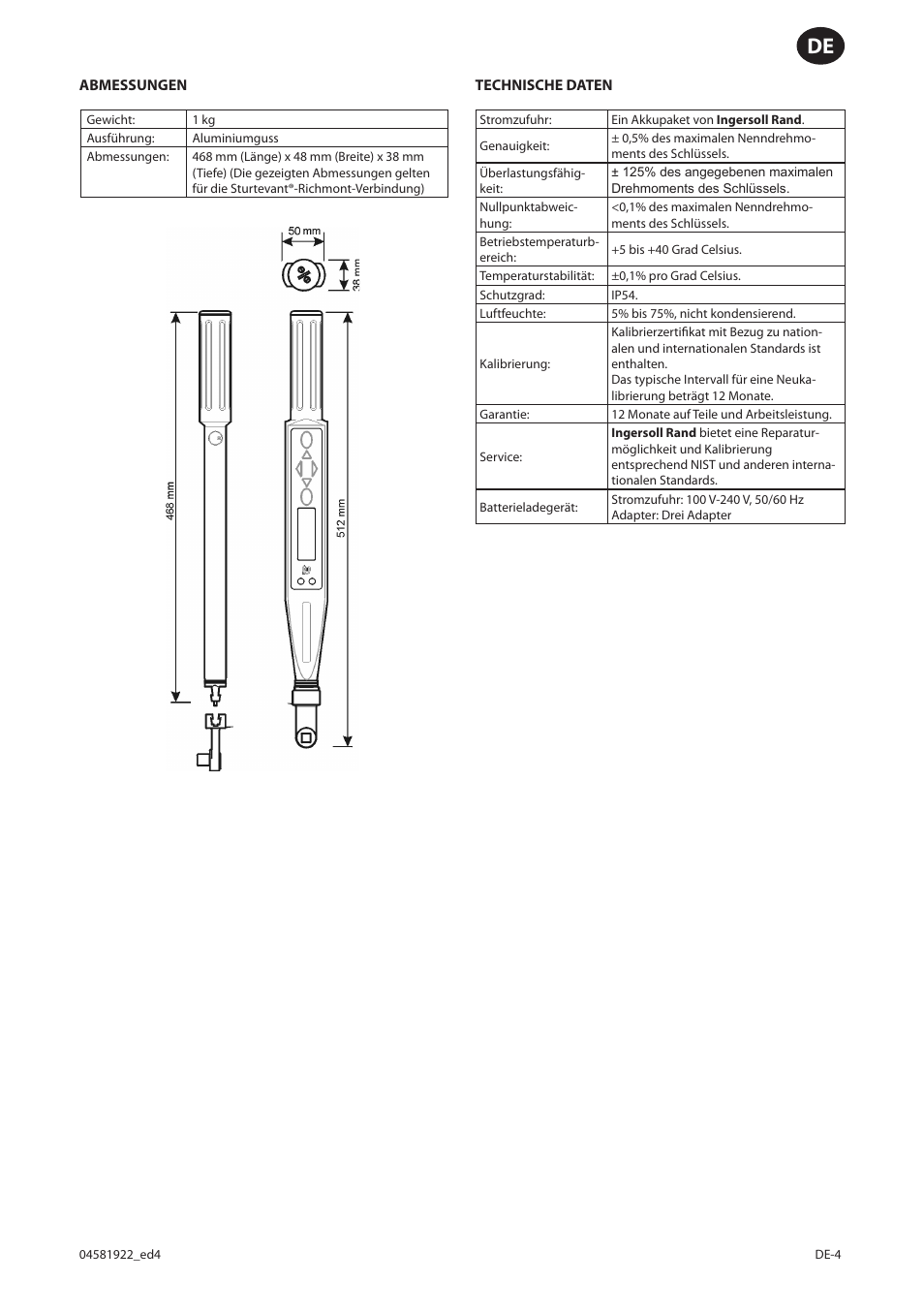 Ingersoll-Rand ETW-E75 User Manual | Page 57 / 92