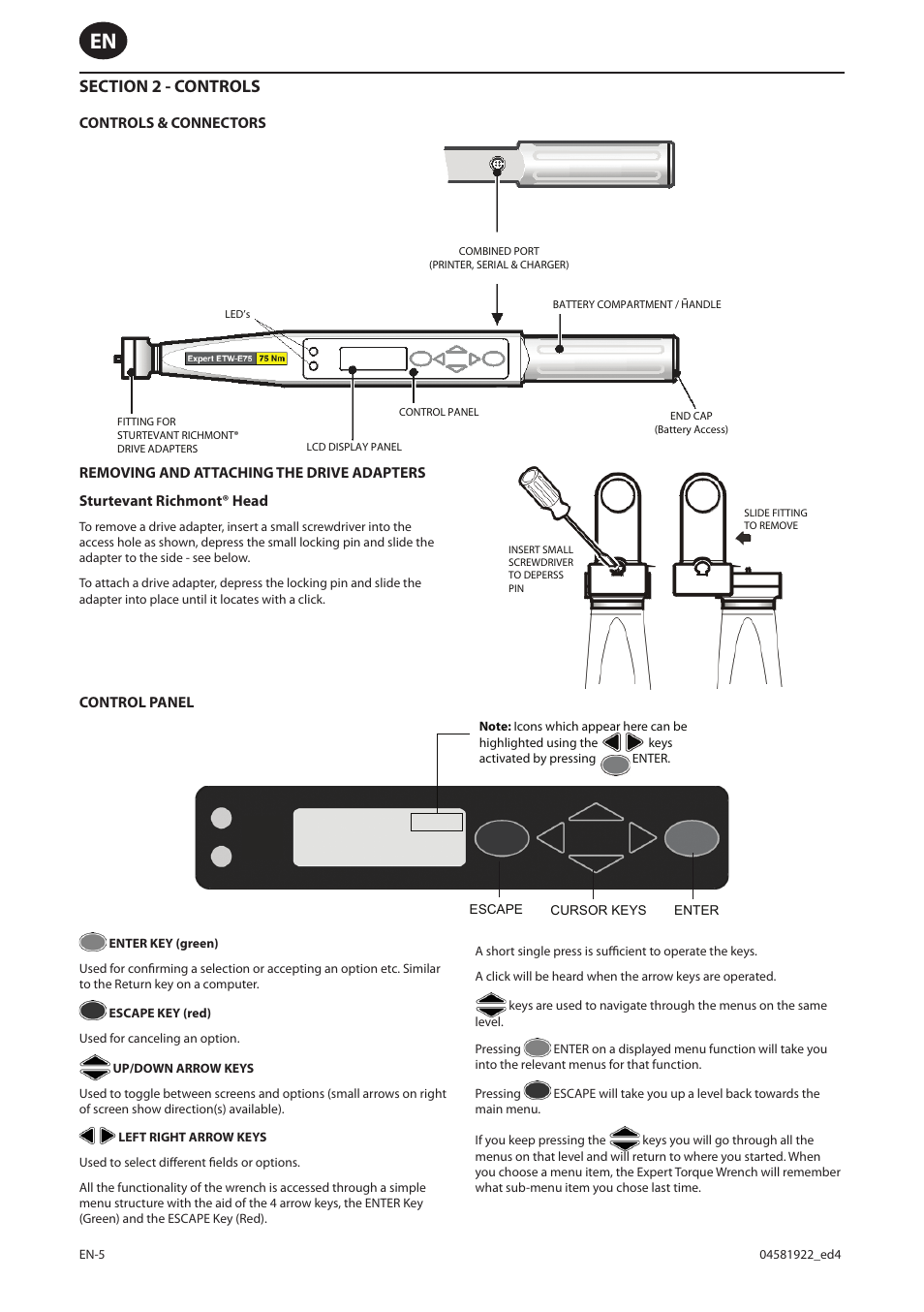 Ingersoll-Rand ETW-E75 User Manual | Page 6 / 92