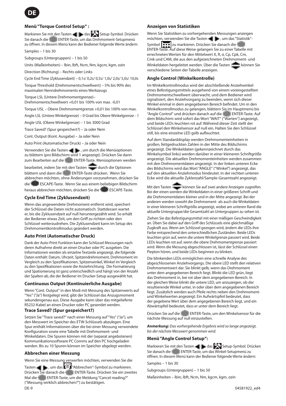 Ingersoll-Rand ETW-E75 User Manual | Page 62 / 92