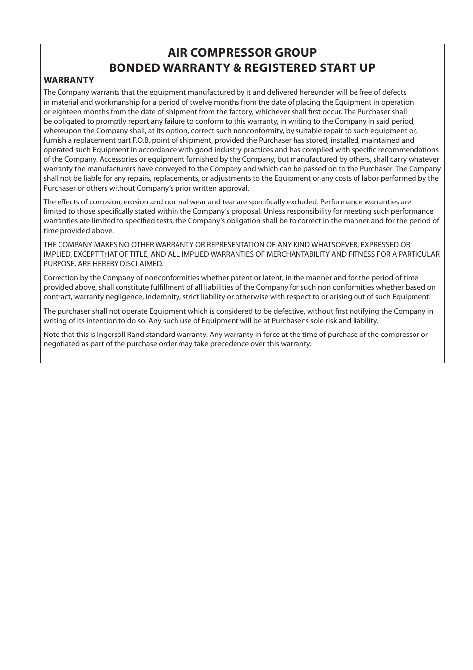 Ingersoll-Rand NIRVANA IRN75-160K-2S User Manual | Page 2 / 100