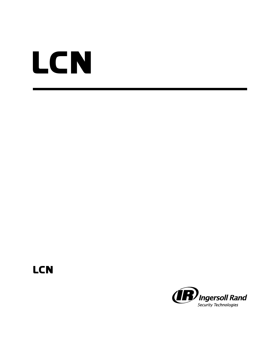 Ingersoll-Rand LCN 7940-8770 User Manual | 12 pages