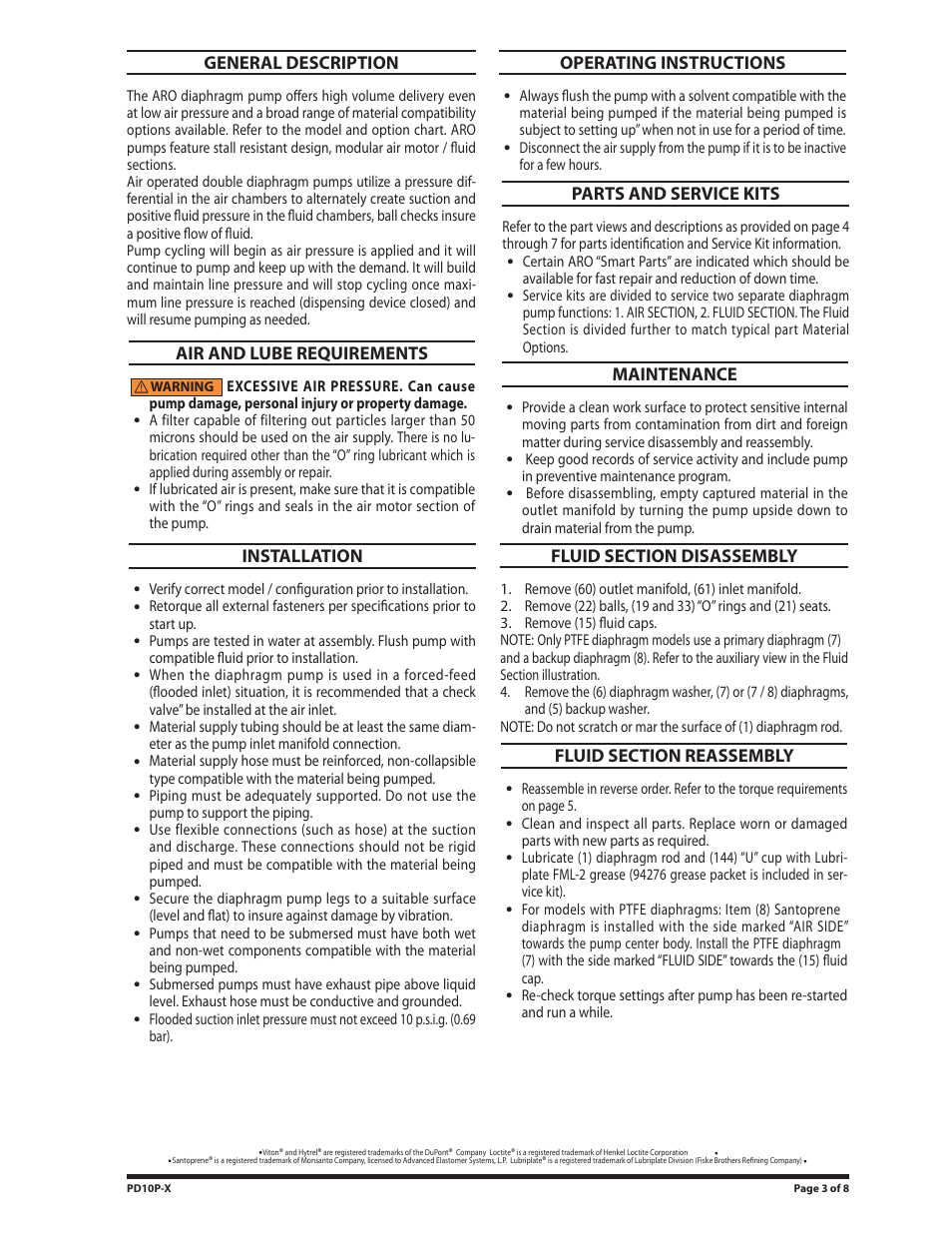 Ingersoll-Rand PD10P-X User Manual | Page 3 / 8