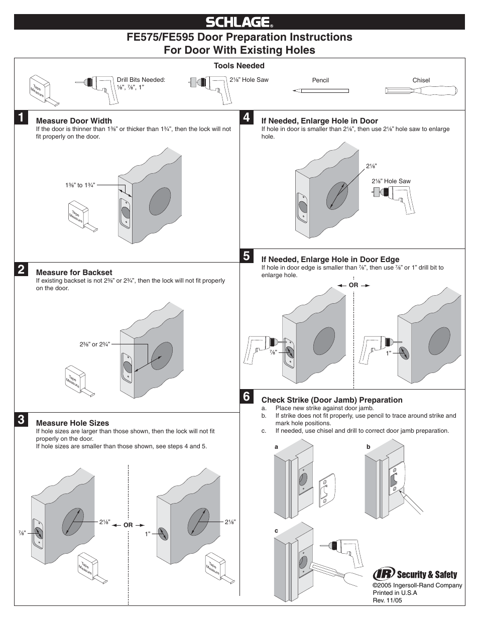 Ingersoll-Rand FE575 User Manual | 1 page