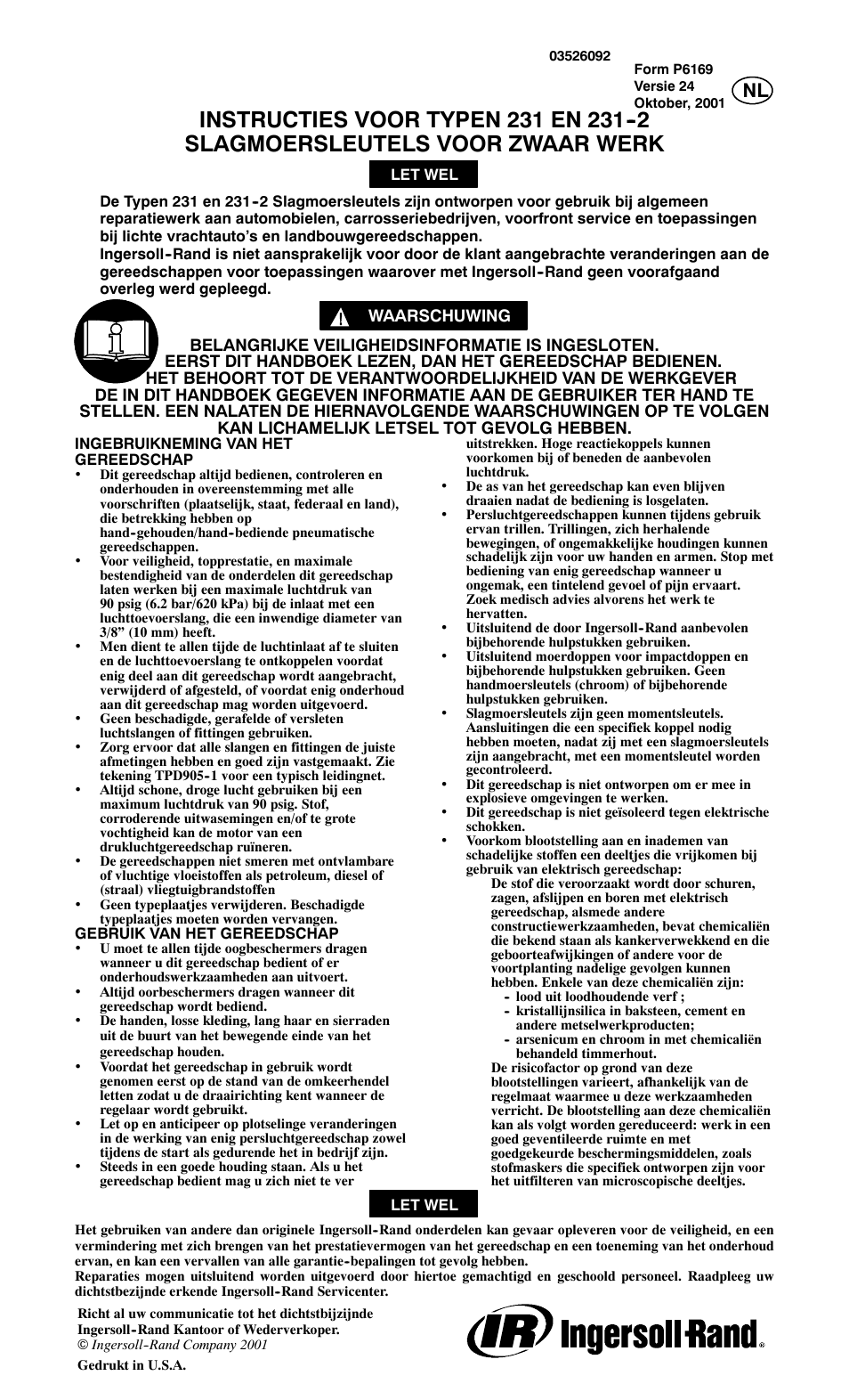 Ingersoll-Rand 231 User Manual | Page 21 / 28