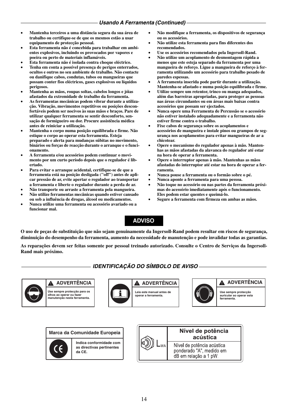 Adviso | Ingersoll-Rand IR90VR User Manual | Page 14 / 24