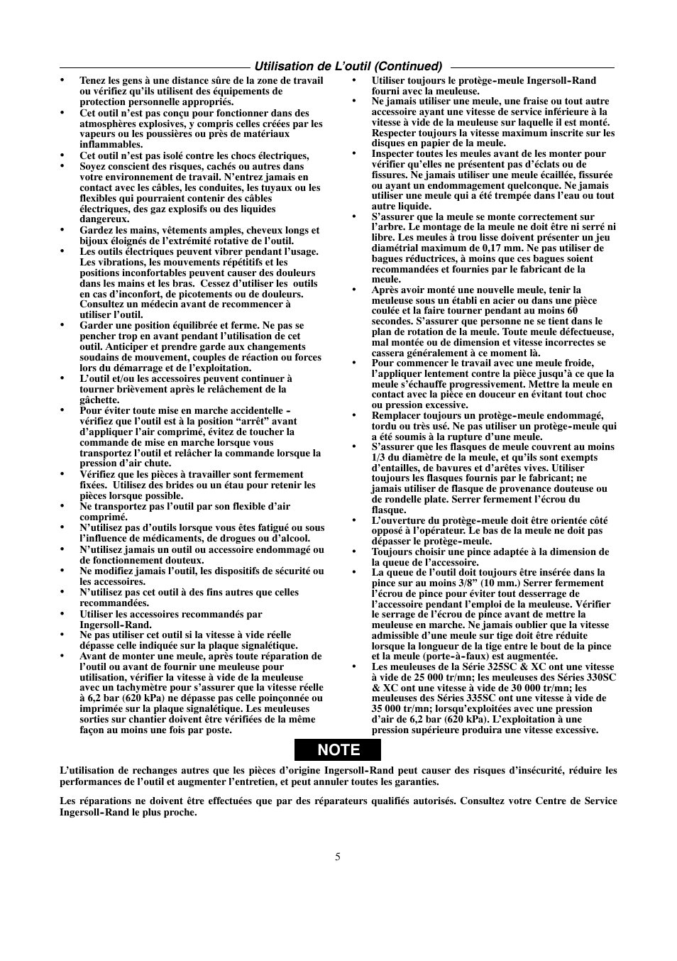 Ingersoll-Rand 4578217 User Manual | Page 5 / 20