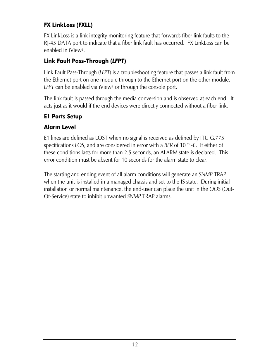 IMC Networks FAIL-SAFE MOR-F-632-120-EB82 User Manual | Page 16 / 36