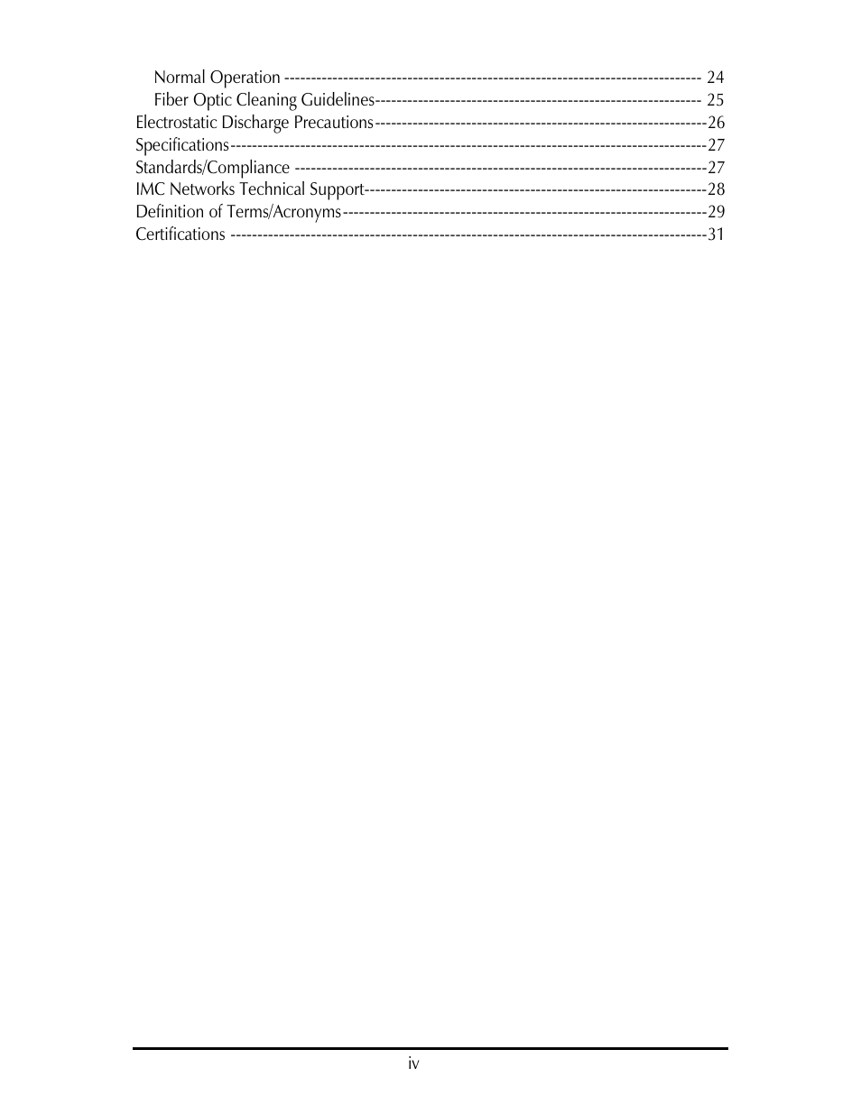 IMC Networks FAIL-SAFE MOR-F-632-120-EB82 User Manual | Page 4 / 36