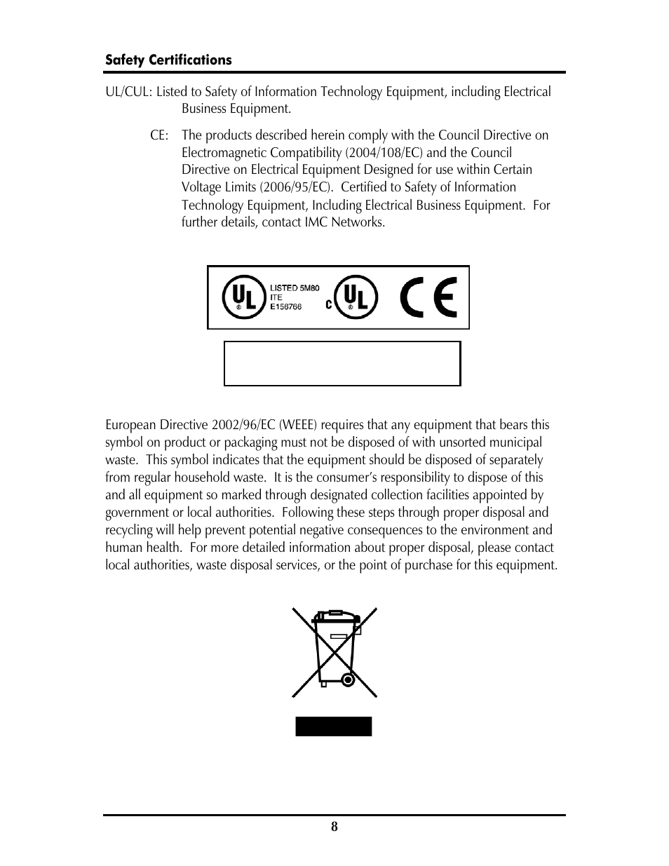 IMC Networks PD-Switch User Manual | Page 11 / 12