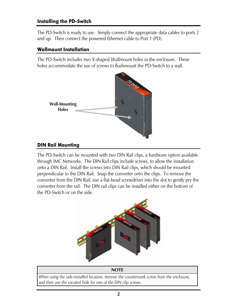 IMC Networks PD-Switch User Manual | Page 5 / 12