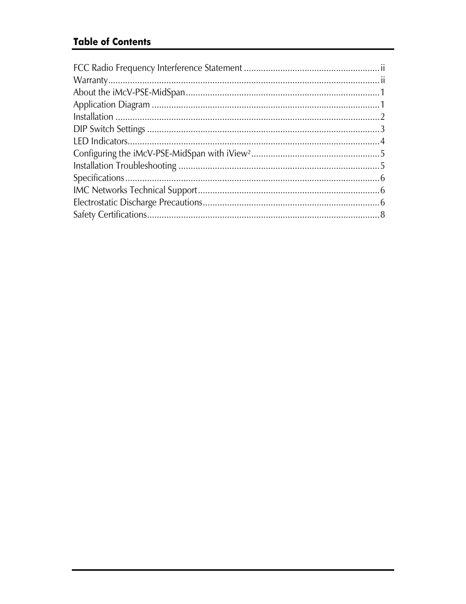 IMC Networks iMcV-PSE-MidSpan User Manual | Page 3 / 12