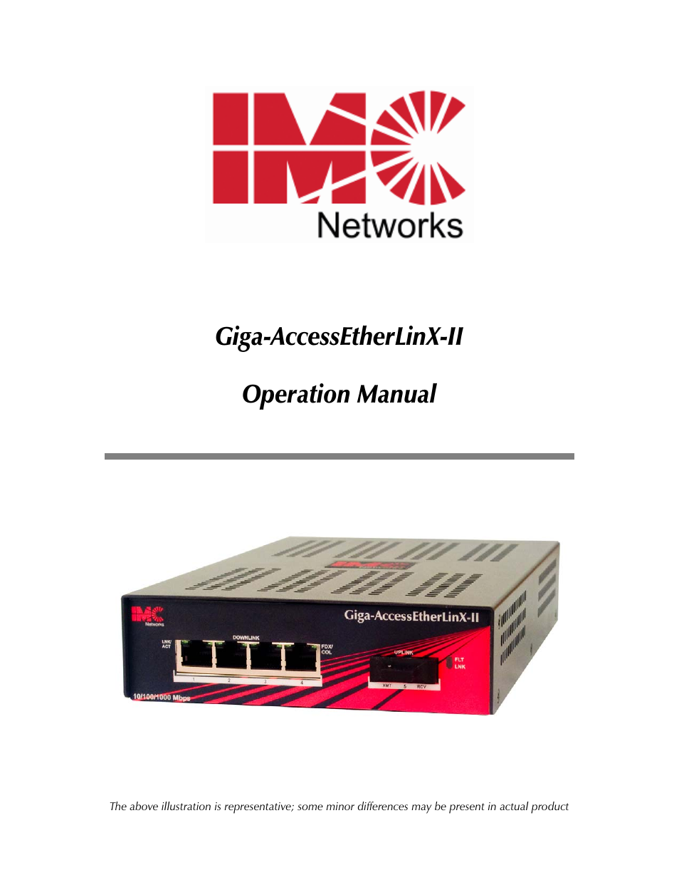 IMC Networks Giga-AcessEtherLinx-II User Manual | 40 pages