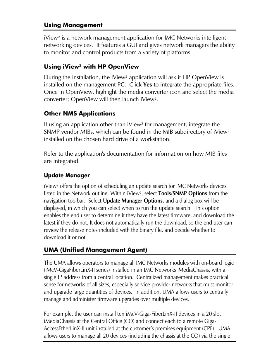 IMC Networks Giga-AcessEtherLinx-II User Manual | Page 30 / 40