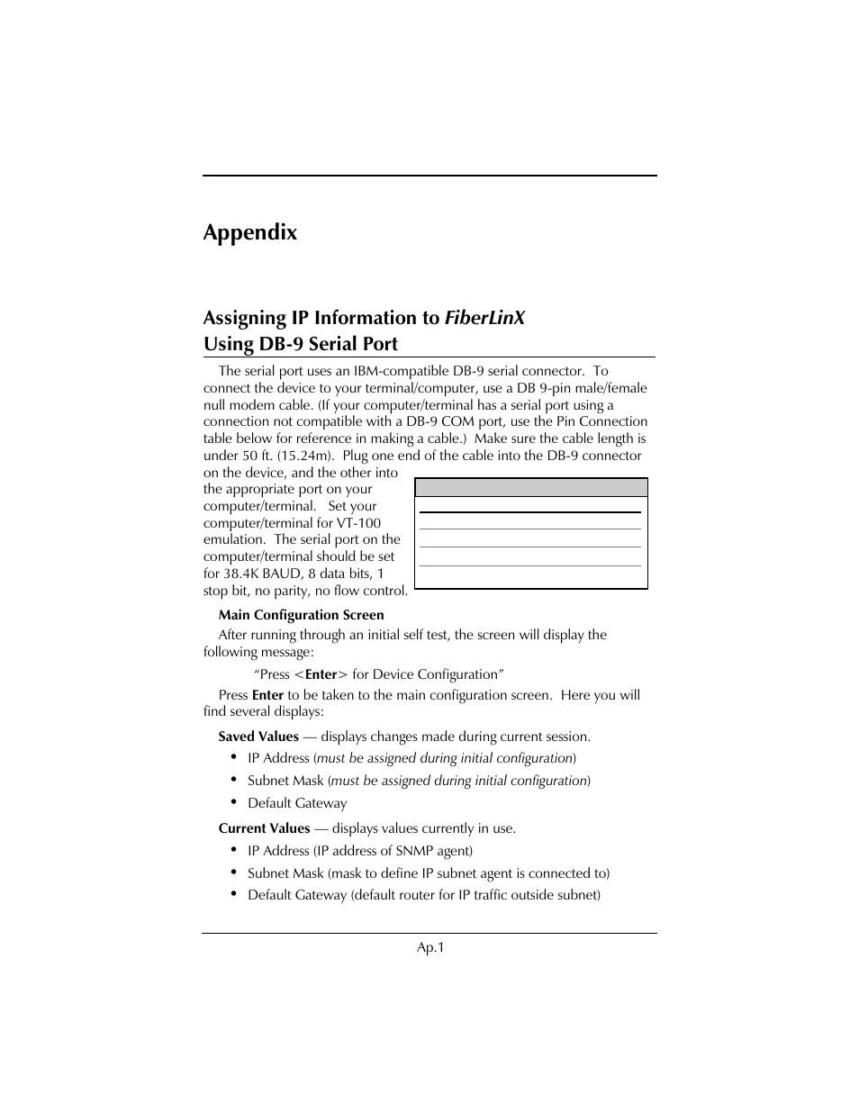 Appendix | IMC Networks FiberLinX User Manual | Page 27 / 32