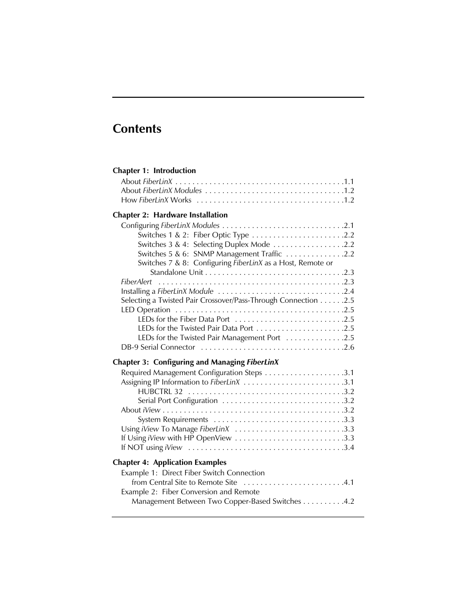 IMC Networks FiberLinX User Manual | Page 3 / 32