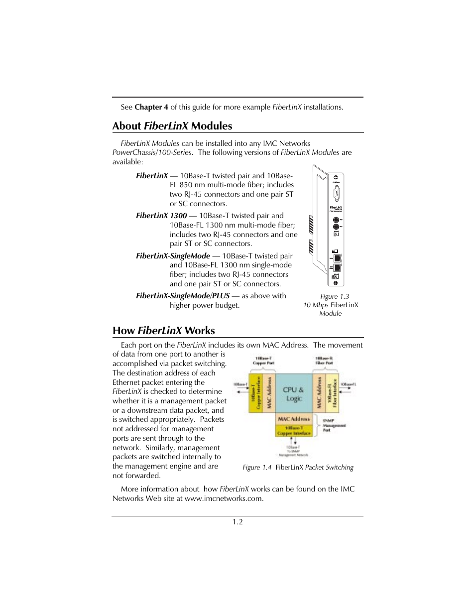 About fiberlinx modules, How fiberlinx works | IMC Networks FiberLinX User Manual | Page 6 / 32