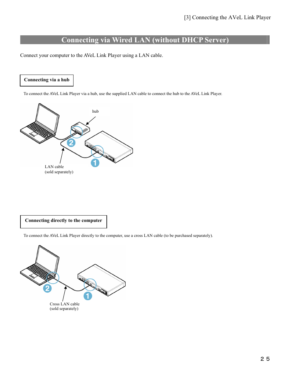 Connecting via wired lan (without dhcp server) | I-O Display Systems SRDVD-100U User Manual | Page 27 / 84