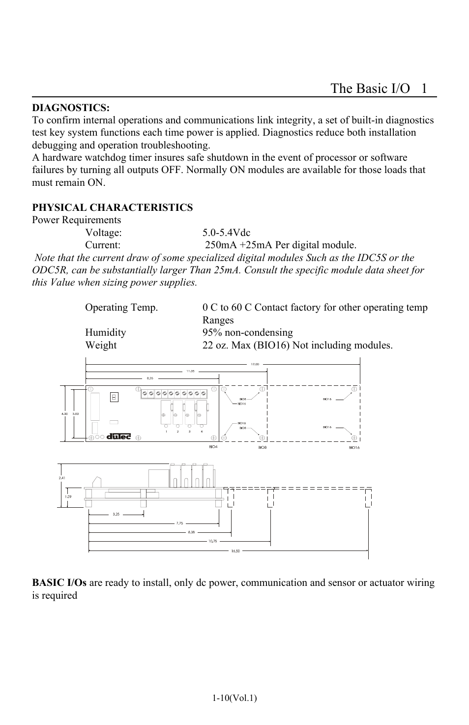 The basic i/o 1 | I-O Display Systems Basic I/O Product User Manual | Page 15 / 81