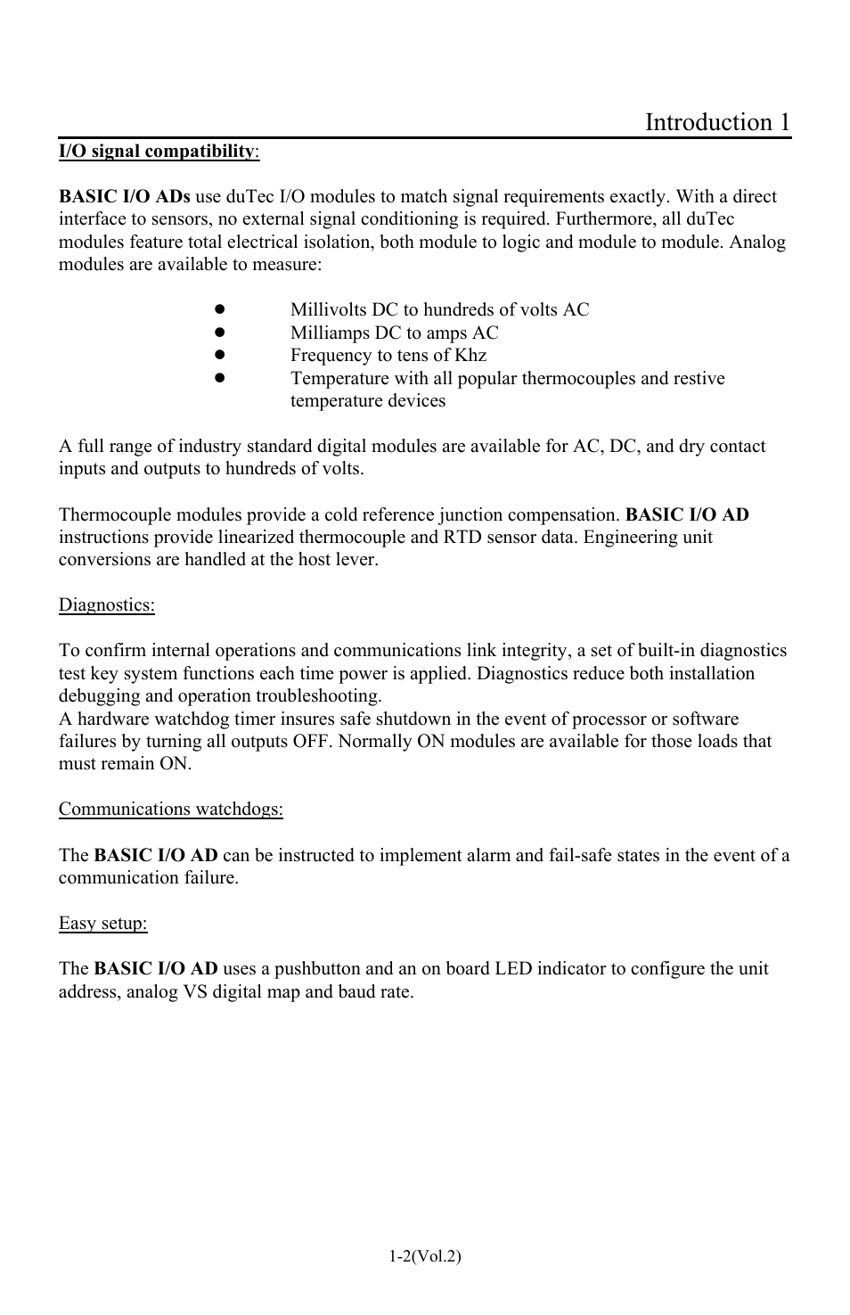 Introduction 1 | I-O Display Systems Basic I/O Product User Manual | Page 48 / 81