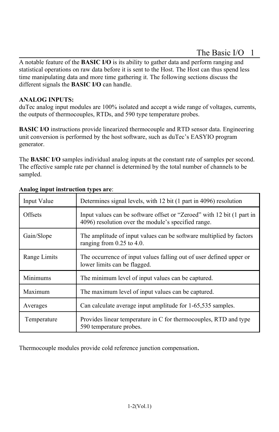 The basic i/o 1 | I-O Display Systems Basic I/O Product User Manual | Page 7 / 81