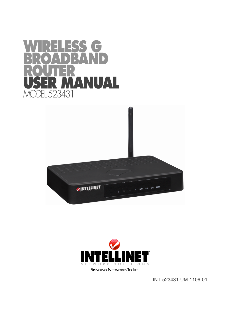 Intellinet Network Solutions Wireless G Broadband Router 523431 User Manual | 64 pages