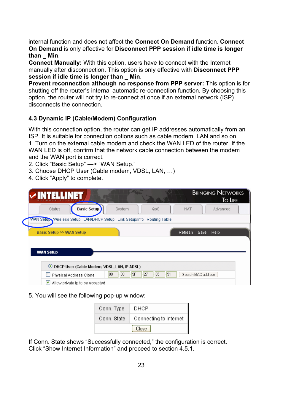 Intellinet Network Solutions Wireless G Broadband Router 523431 User Manual | Page 23 / 64