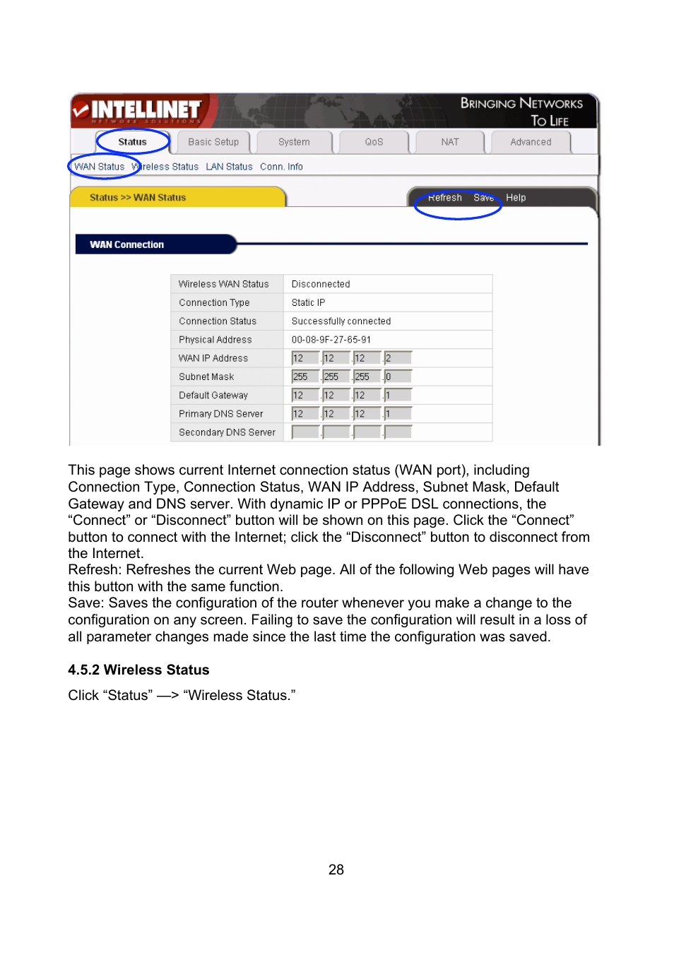 Intellinet Network Solutions Wireless G Broadband Router 523431 User Manual | Page 28 / 64