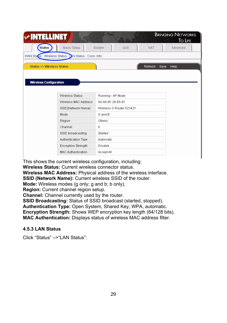 Intellinet Network Solutions Wireless G Broadband Router 523431 User Manual | Page 29 / 64