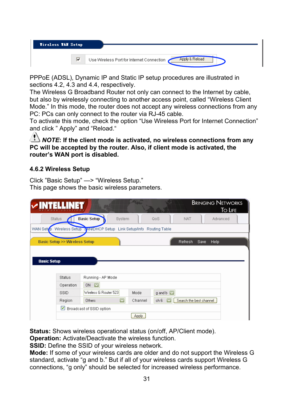 Intellinet Network Solutions Wireless G Broadband Router 523431 User Manual | Page 31 / 64