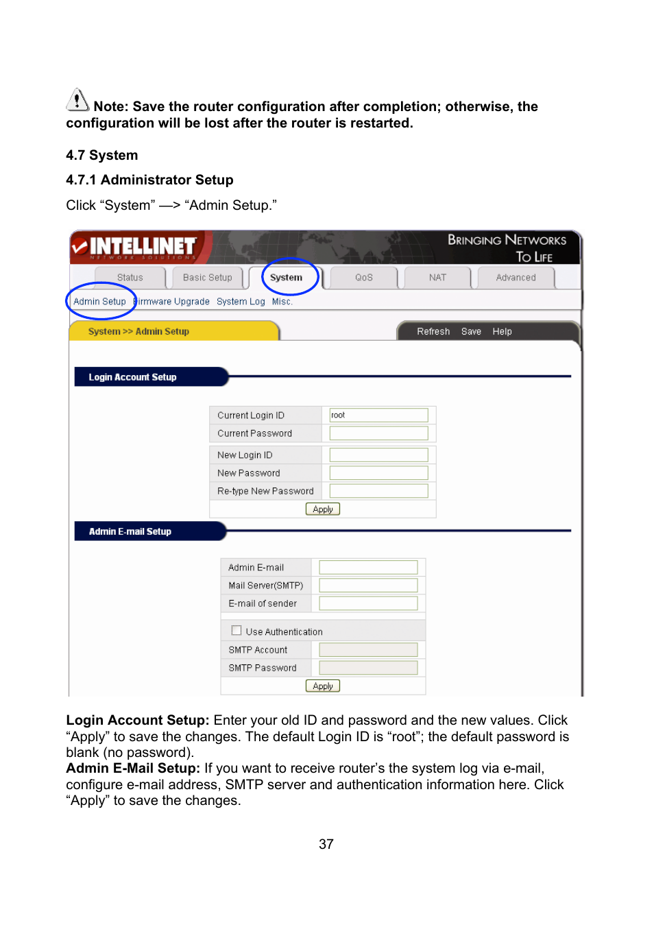 Intellinet Network Solutions Wireless G Broadband Router 523431 User Manual | Page 37 / 64