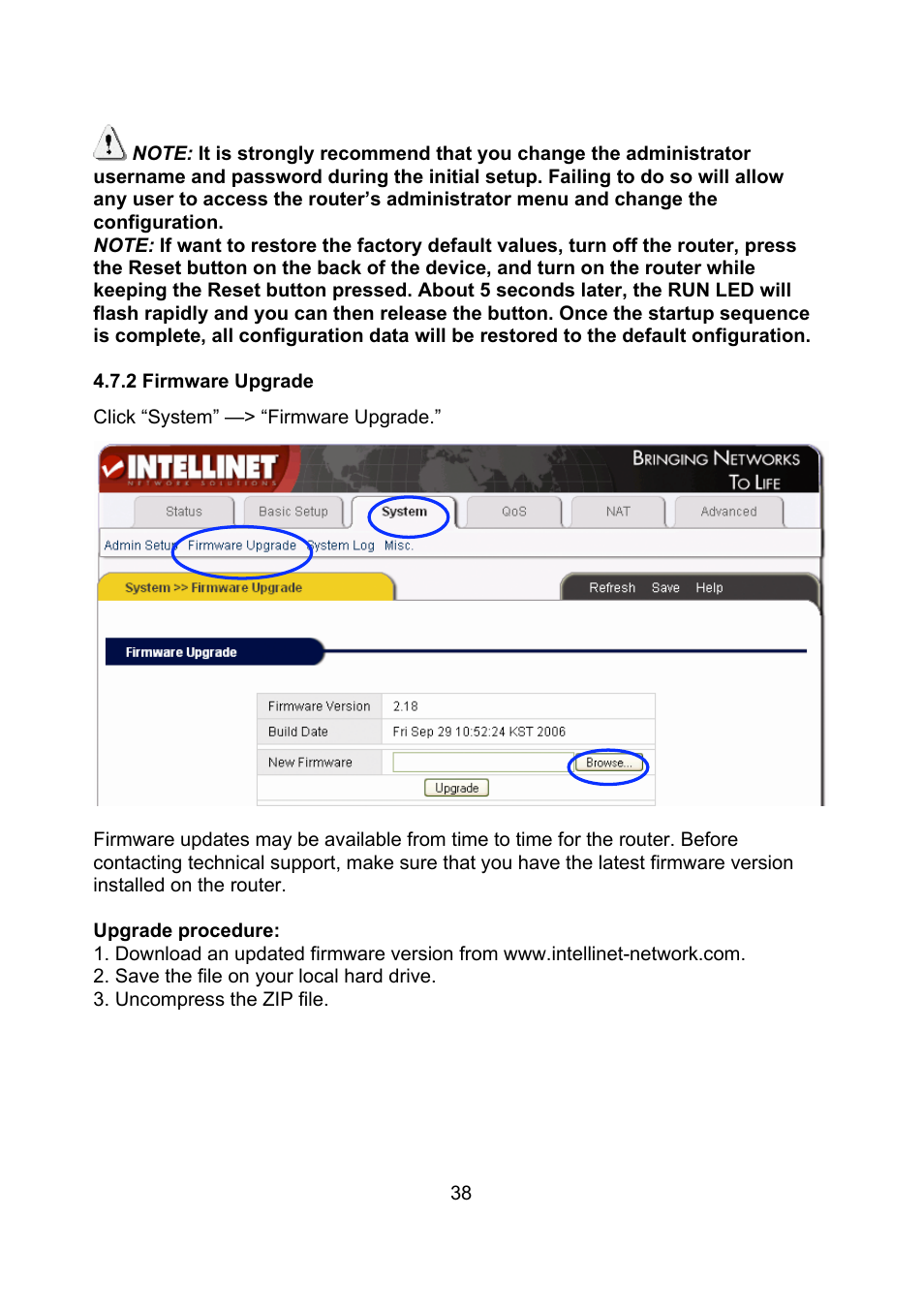 Intellinet Network Solutions Wireless G Broadband Router 523431 User Manual | Page 38 / 64