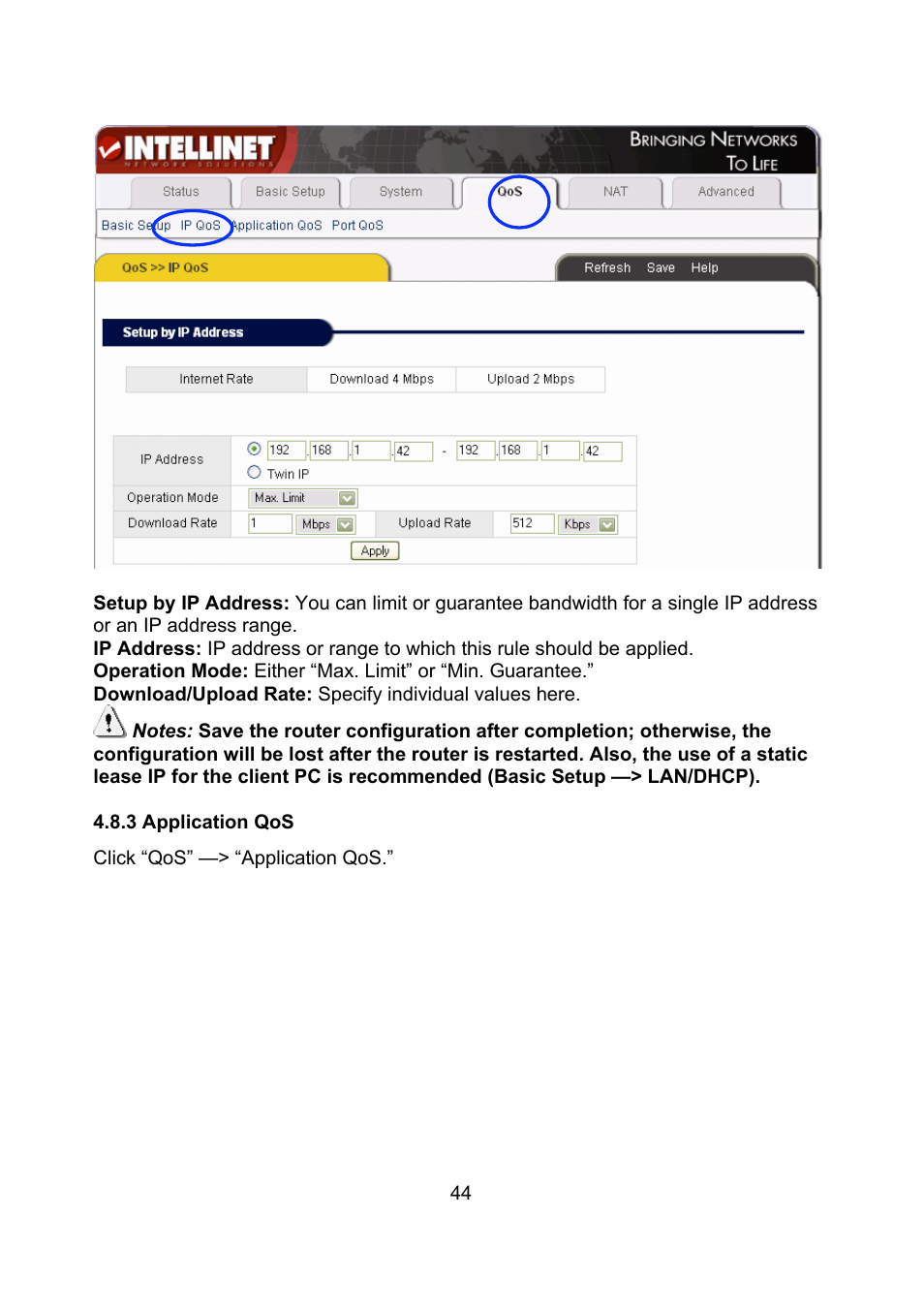 Intellinet Network Solutions Wireless G Broadband Router 523431 User Manual | Page 44 / 64