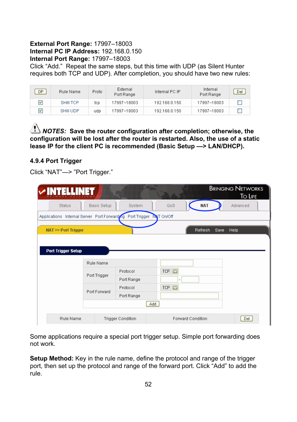 Intellinet Network Solutions Wireless G Broadband Router 523431 User Manual | Page 52 / 64