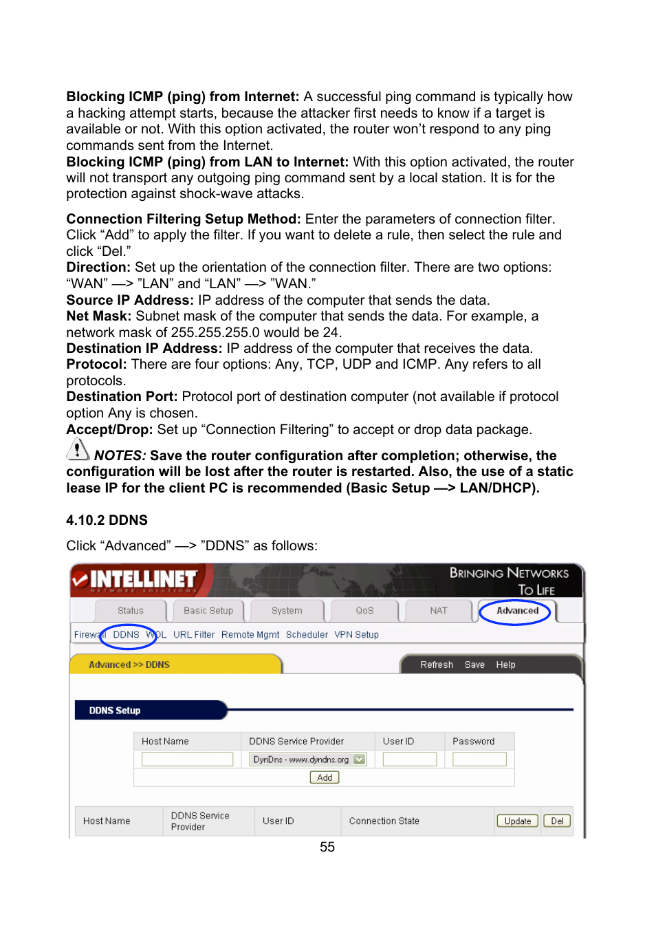 Intellinet Network Solutions Wireless G Broadband Router 523431 User Manual | Page 55 / 64