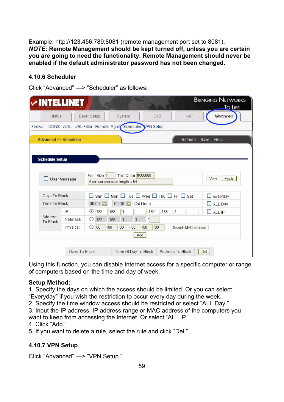 Intellinet Network Solutions Wireless G Broadband Router 523431 User Manual | Page 59 / 64