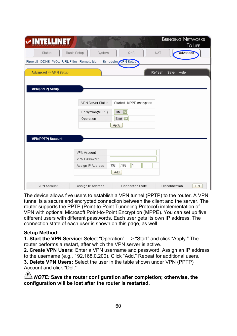 Intellinet Network Solutions Wireless G Broadband Router 523431 User Manual | Page 60 / 64