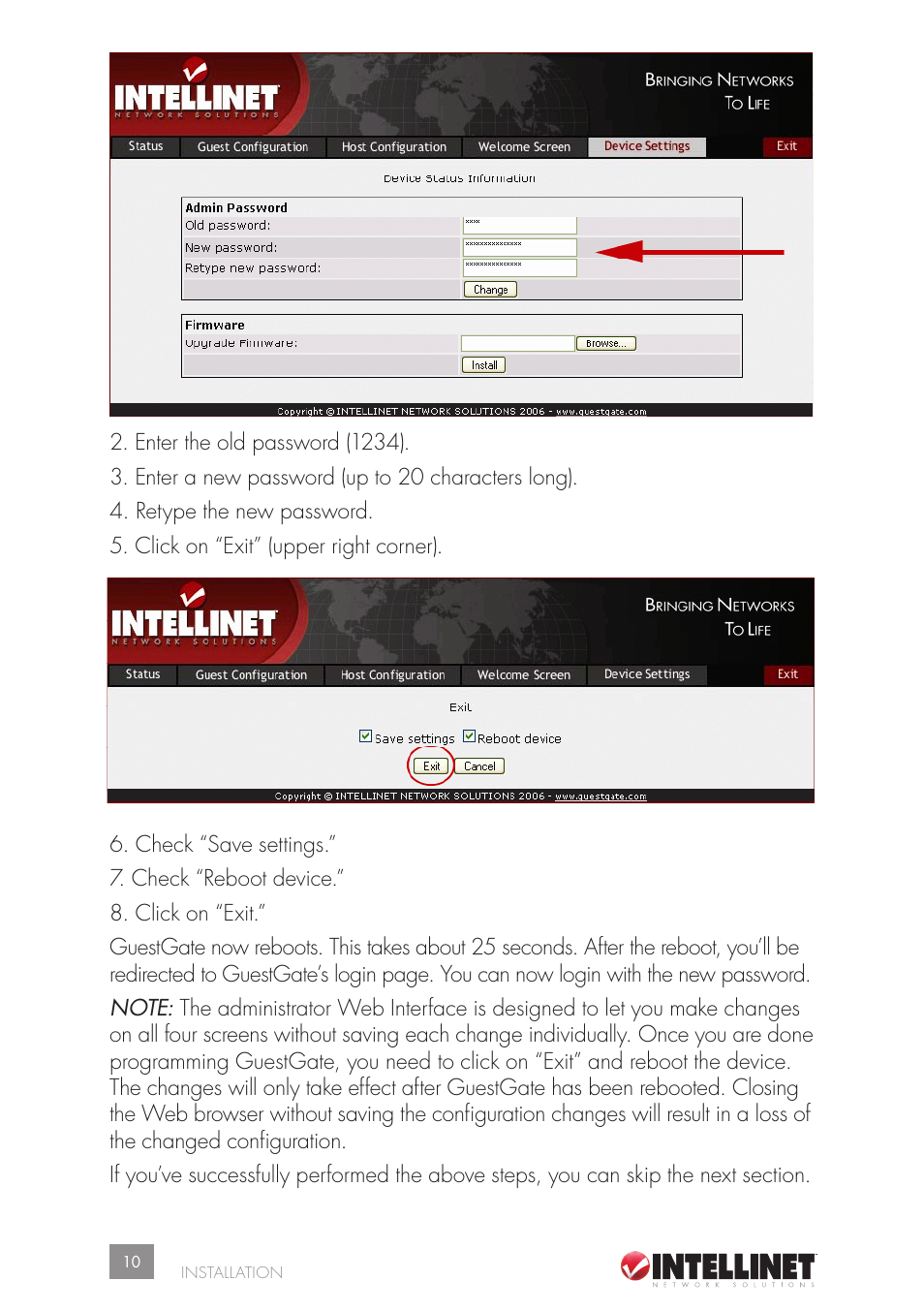 Intellinet Network Solutions GUESTGATETM HOTSPOT GATEWAY 523240 User Manual | Page 10 / 88