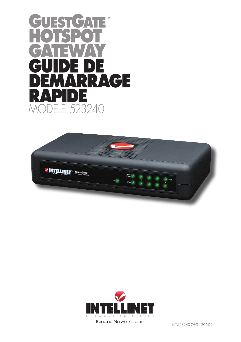 Hotspot gateway guide de demarrage rapide | Intellinet Network Solutions GUESTGATETM HOTSPOT GATEWAY 523240 User Manual | Page 43 / 88