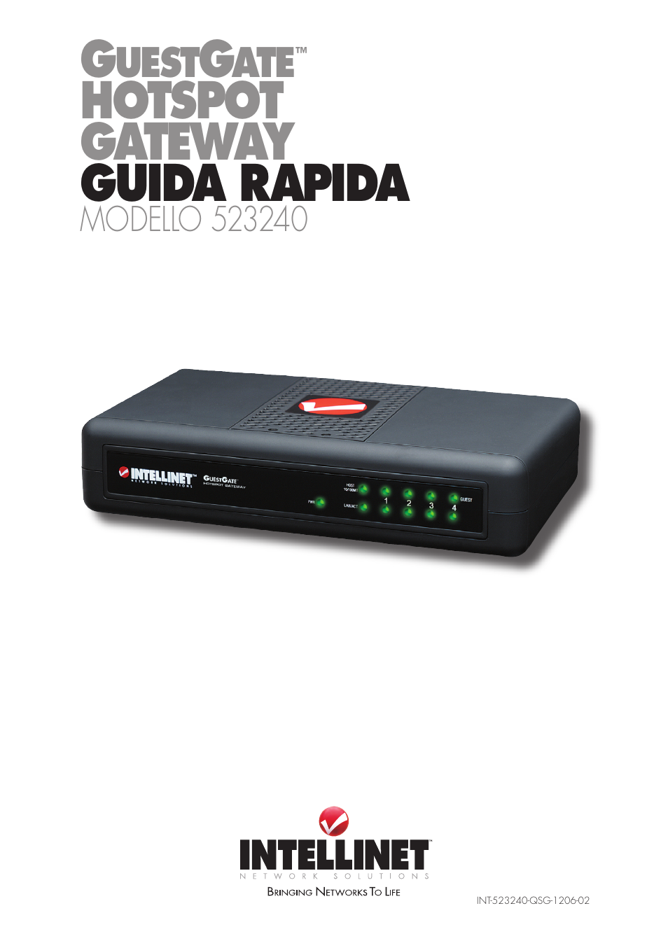 Hotspot gateway guida rapida, Uest | Intellinet Network Solutions GUESTGATETM HOTSPOT GATEWAY 523240 User Manual | Page 57 / 88