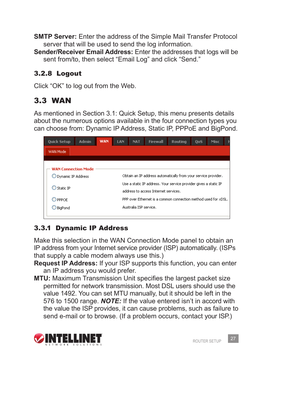 3 wan | Intellinet Network Solutions 524957 User Manual | Page 27 / 56