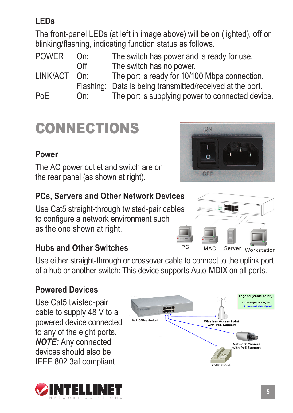 Connections | Intellinet Network Solutions 503358 User Manual | Page 5 / 8