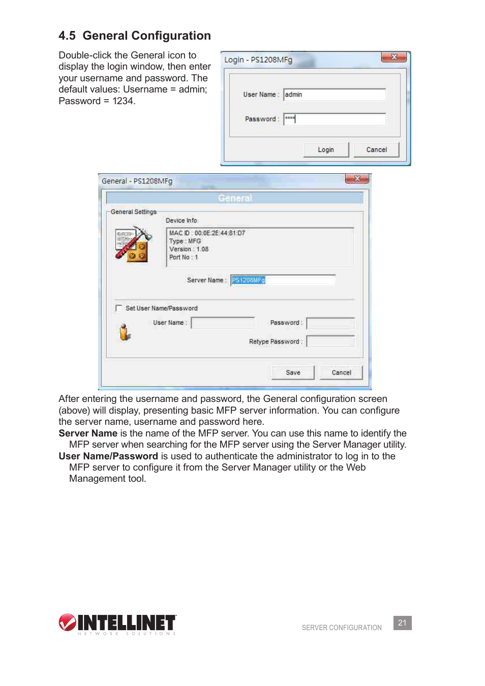 5 general configuration | Intellinet Network Solutions 509077 User Manual | Page 21 / 60